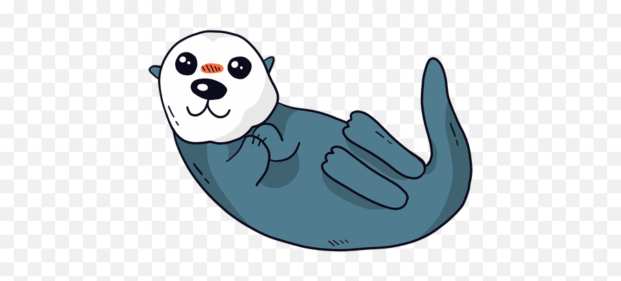 Otter Graphics To Download - Cute Sea Otter Png Emoji,Otter Emoji Iphone
