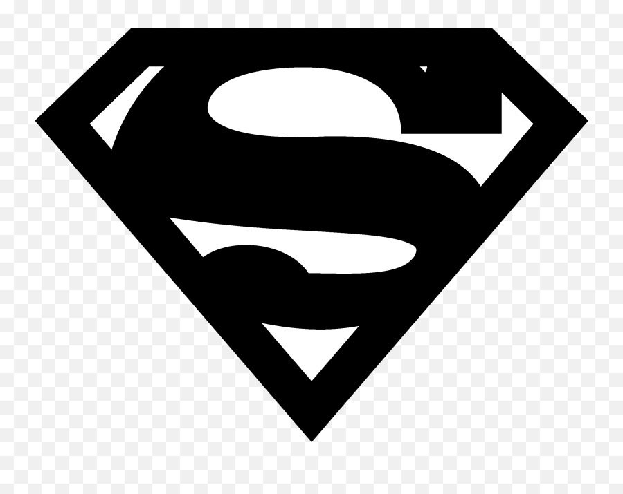 Black Superman Logo Posted By John Anderson - Vector Superman Logo Png Emoji,Unicorn Emoji Black An Dwhite