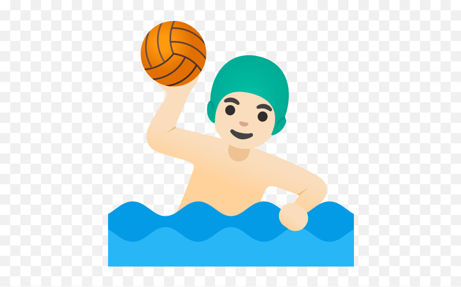 U200d Man Playing Water Polo In Light Skin Tone Emoji,01f3fb Emoticon