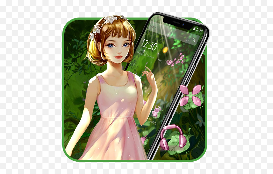 Updated Cute Girl Forest Theme Pc Android App Mod Emoji,Girly Girl Emojis