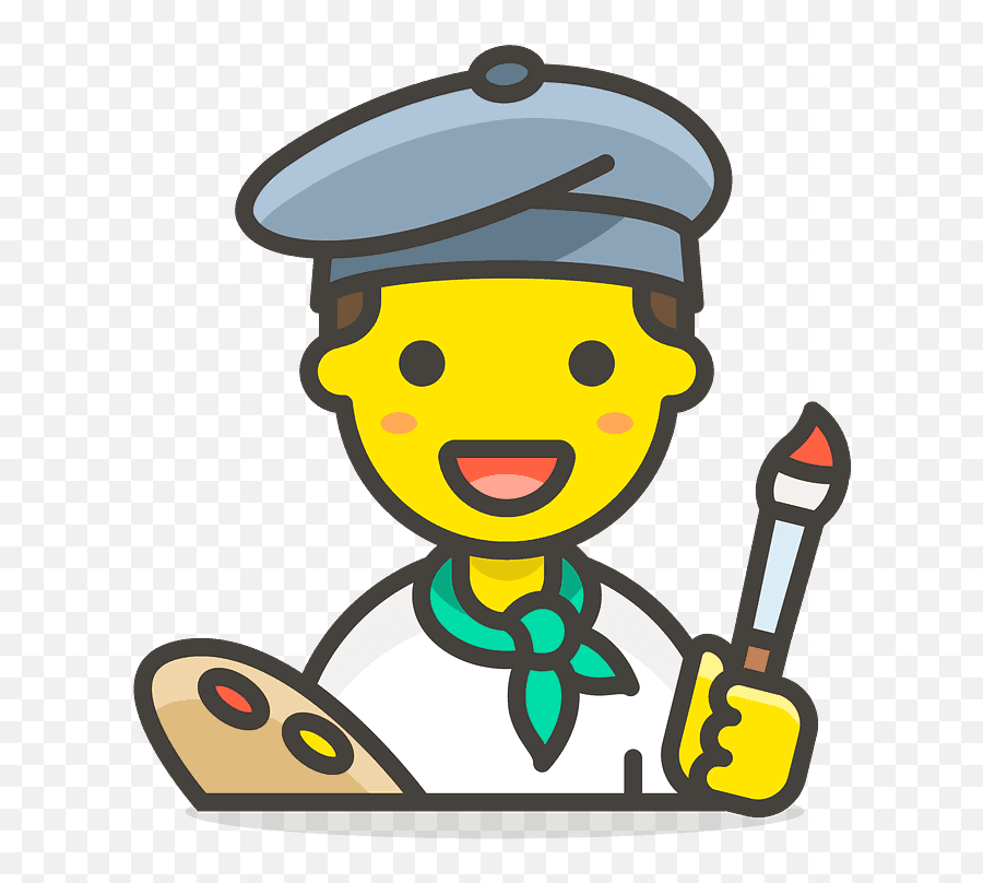 Artist Man Icon - Artist Icon Png Emoji,Beret Emoji