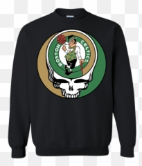 Blithesome Boston Celtics Basketball Grateful Dead Steal Emoji,Face Emoticon Embroidered Long Sleeve Sweatshirts
