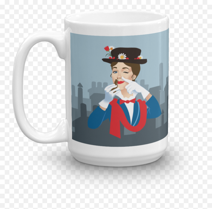 Mary Poppers Mug - Swish Embassy Emoji,Skyrscraper Emojii