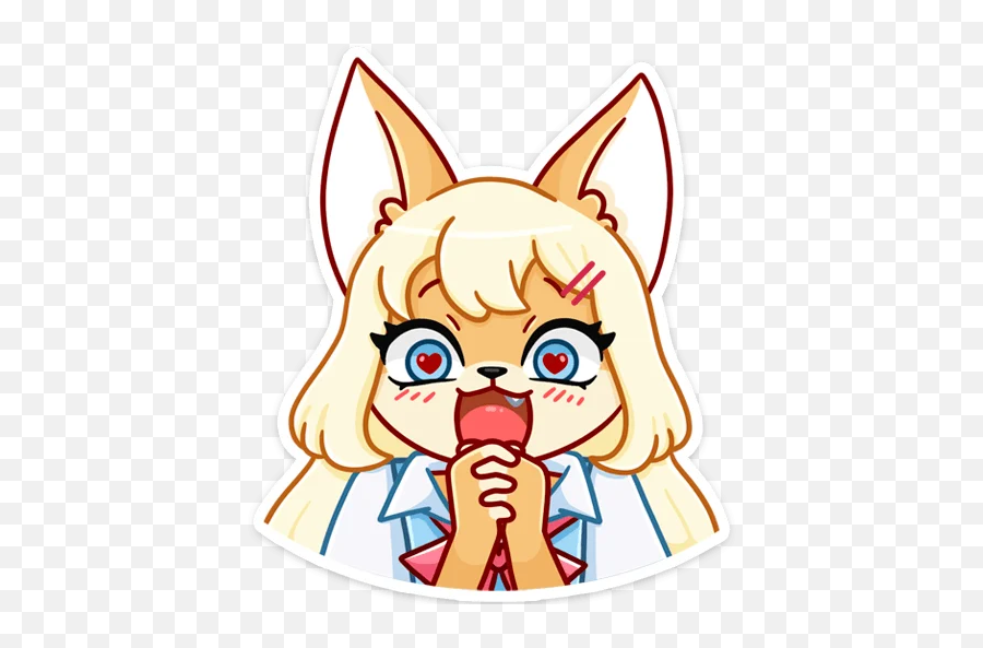 Telegram Sticker From Pack Emoji,Foxface Emoji