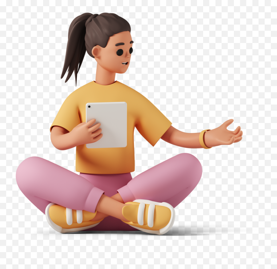 Young Woman Practicing Meditation Illustration In Png Svg Emoji,Young Lady Emoji