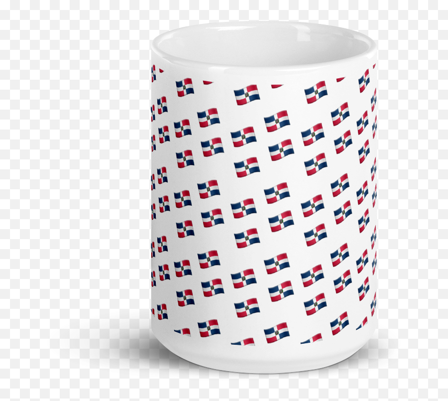 All - Over Emoji República Dominicana Flag Mug,Emoji Of Flags