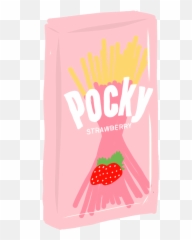 Pocky Strawberrypocky Snack Sticker - Household Supply Emoji,Pocky Emoji