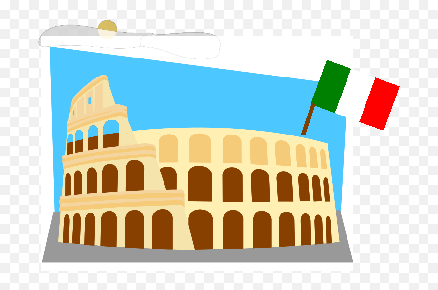 Italian Flag Png Svg Clip Art For Web - Download Clip Art Colosseum Clipart Emoji,Flag Mountain Ski Emoji