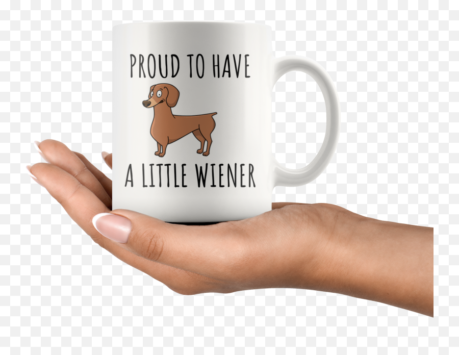 Proud To Have A Little Wiener Mug U2013 Mugstr - Mug Emoji,Goat Tea Emoji