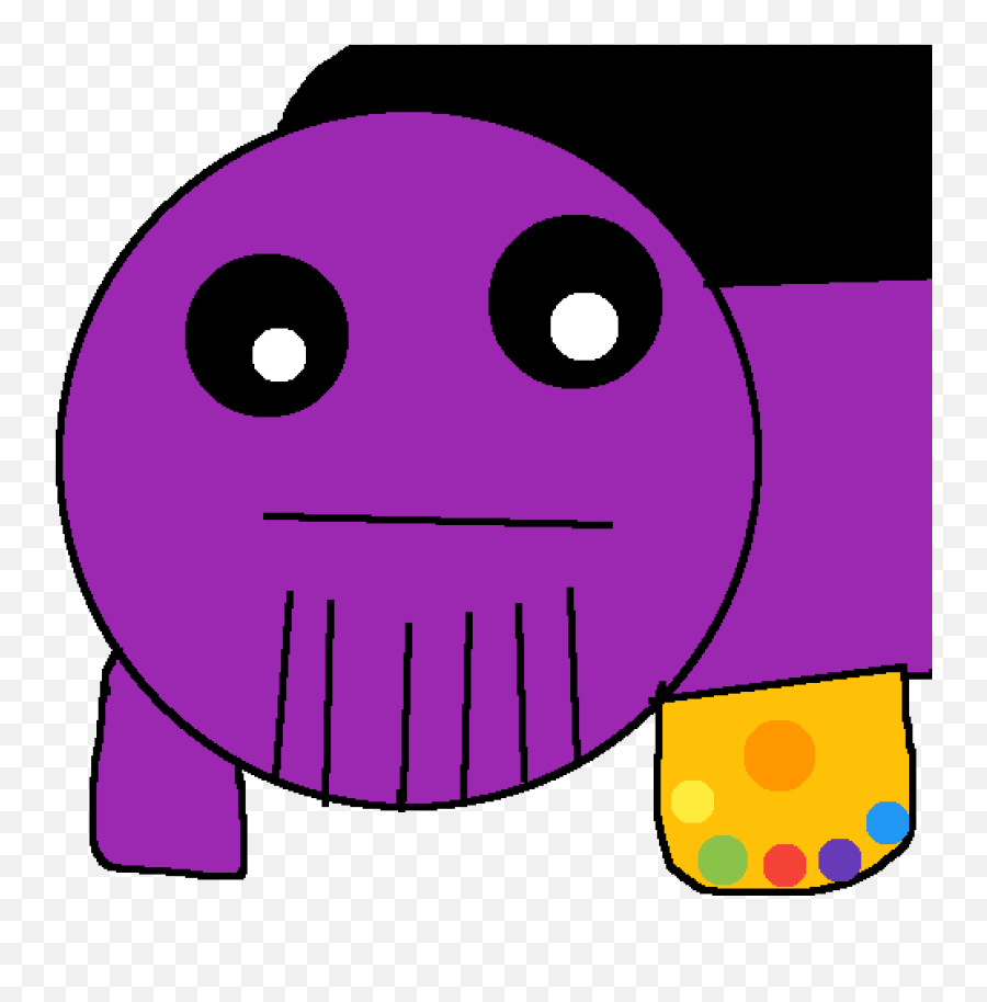 Pixilart - Thanos By Bossesr Happy Emoji,Kermit Emoticon