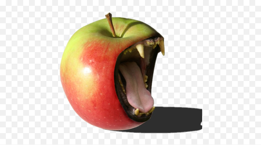 Apple Creature Sticker By Parietal Imagination Art - Creative Apples Emoji,Apple Tongue Emoji
