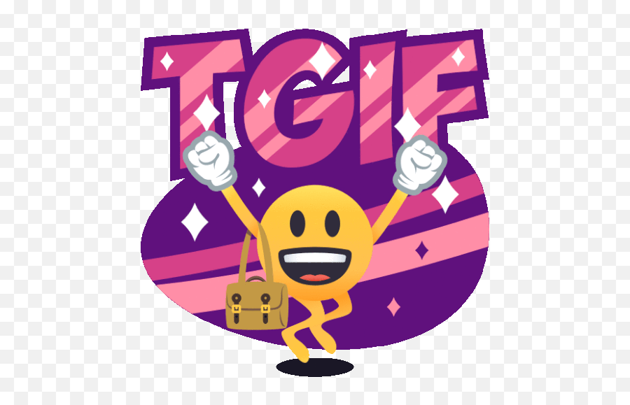 Tgif Smiley Guy Gif - Tgif Emoji,Happy Friday Emoji