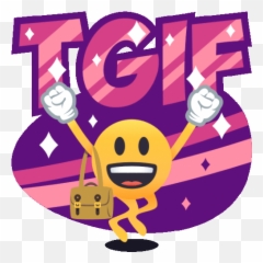 Tgif Smiley Guy Gif - Tgif Emoji,Happy Friday Emoji