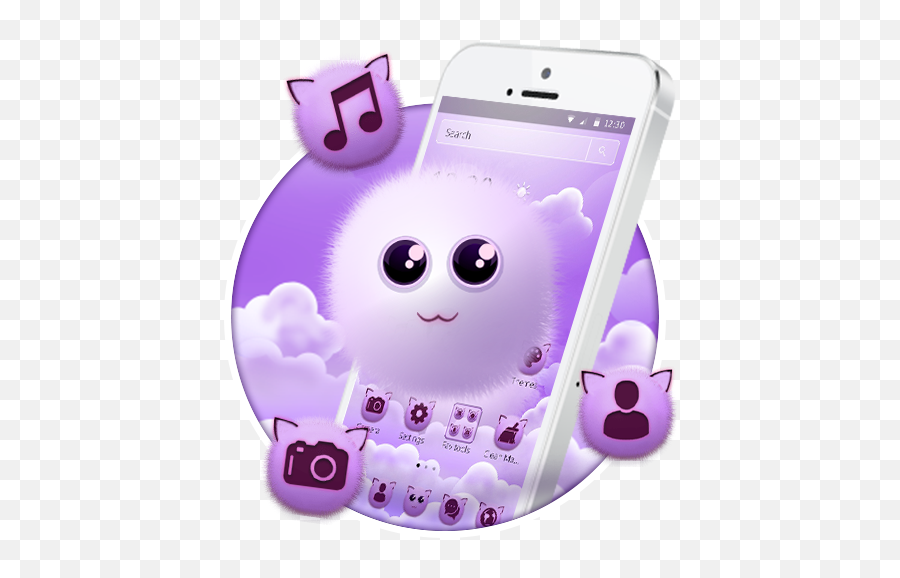 Pink Fluffy Chu Theme - Aplikasi Di Google Play Iphone Emoji,Weed Leaf Emoji Iphone
