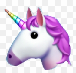 Sticker Unicornio Unicorn Emoji - Transparent Unicorn Emoji Png,Emoji No Background