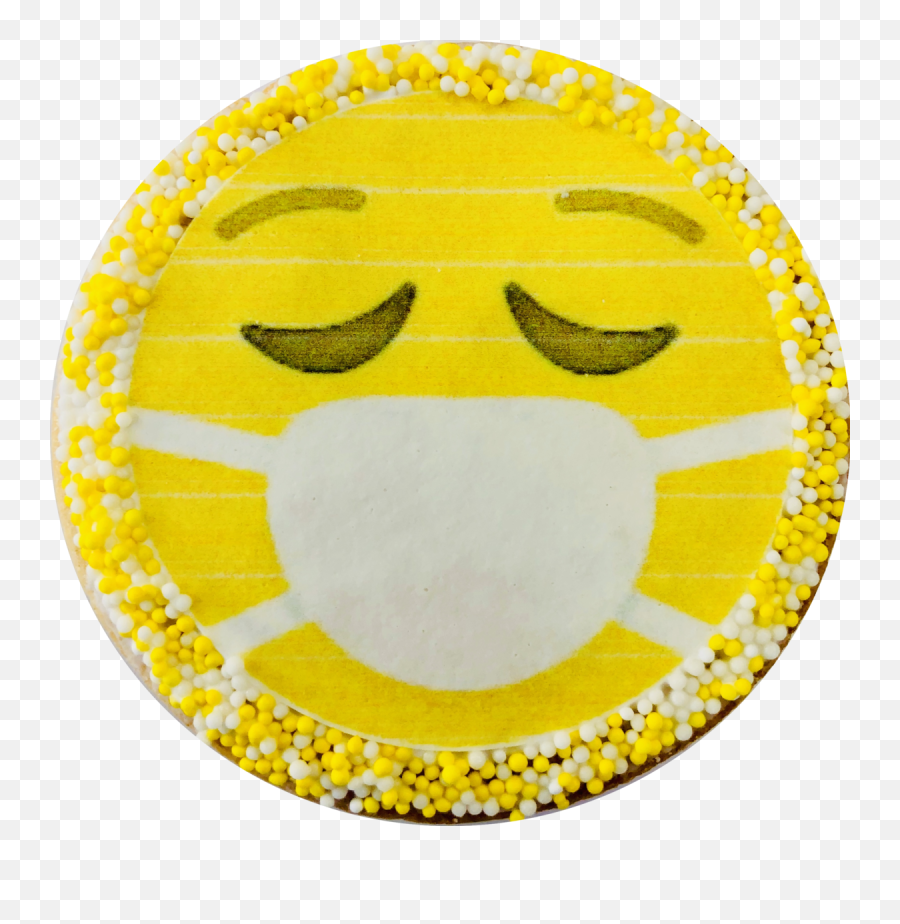 Mask Emoji Cookies - Happy,Sympathy Emoji