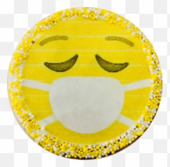 Mask Emoji Cookies - Happy,Sympathy Emoji