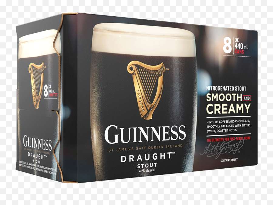 Guinness Draught - Guinness Draught Stout 8 Pack Cans Emoji,Pint Of Guinness Emoticon