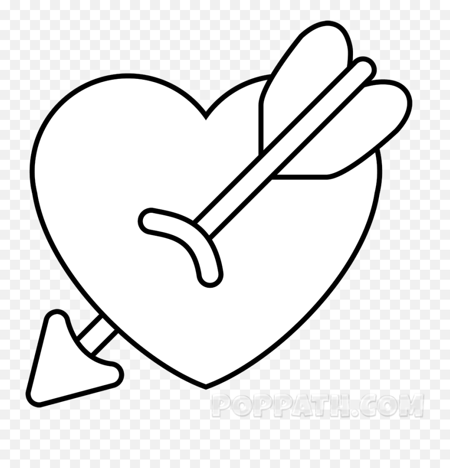 Library Of Black And White Heart Arrow Vector Free Download - Maltese Cross Images Black And White Emoji,Black Lines Emoji