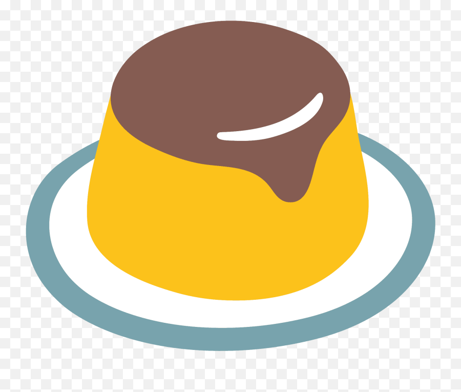 Custard Emoji - Pudding Emoji,Dessert Emoji