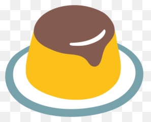 Custard Emoji - Pudding Emoji,Dessert Emoji