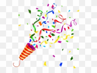 Confetti Party Horn Png Transparent - Transparent Background Birthday Confetti Emoji,Confetti Emoticon Clipart Phg