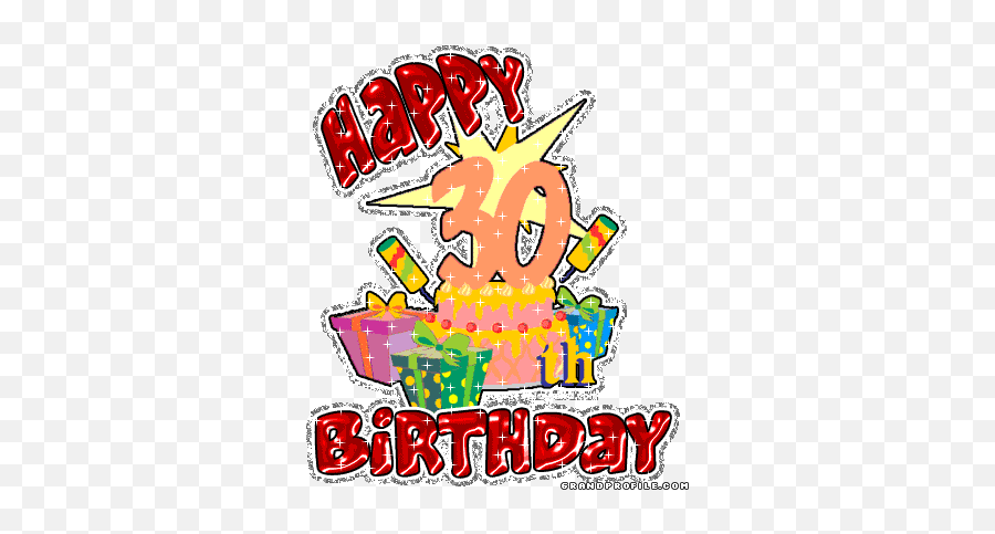 Top Happy 30th Birthday Stickers For Android U0026 Ios Gfycat - Happy 30th Birthday Graphics Emoji,Happy Birthday Animated Emoji