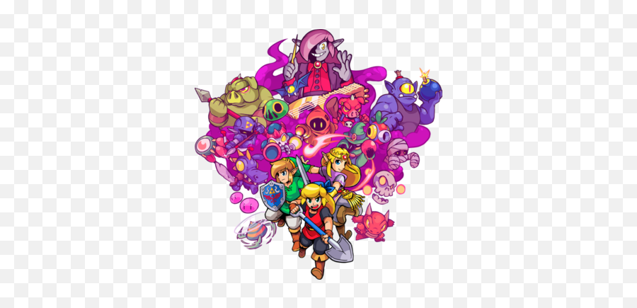 Cadence Of Hyrule Video Game - Tv Tropes Cadence Of Hyrule Monstres Emoji,Triforce Heroes Throw! Emoticon