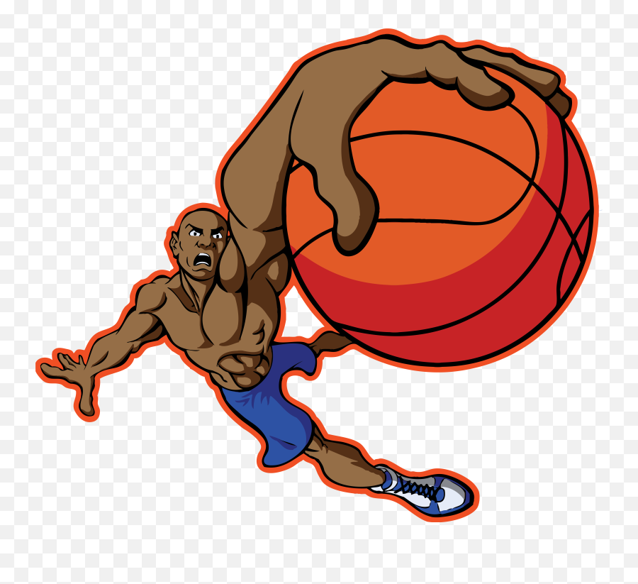 Basketball Cartoon Free Basketball Cartoon Download - Dunking Basketball Player Cartoon Emoji,Layup Emoji