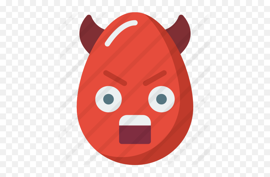 Egg - Fictional Character Emoji,Red Angry Horn Emoji Png