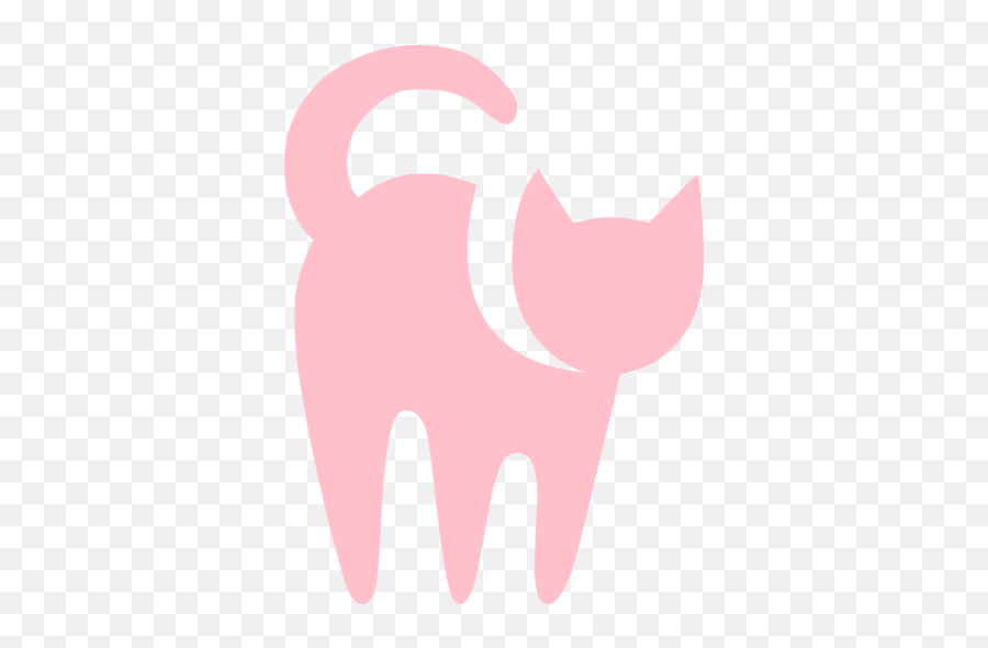 Pink Cat Icon - Free Pink Animal Icons Pink Cat Logo Png Emoji,Cat Emoticon Forum