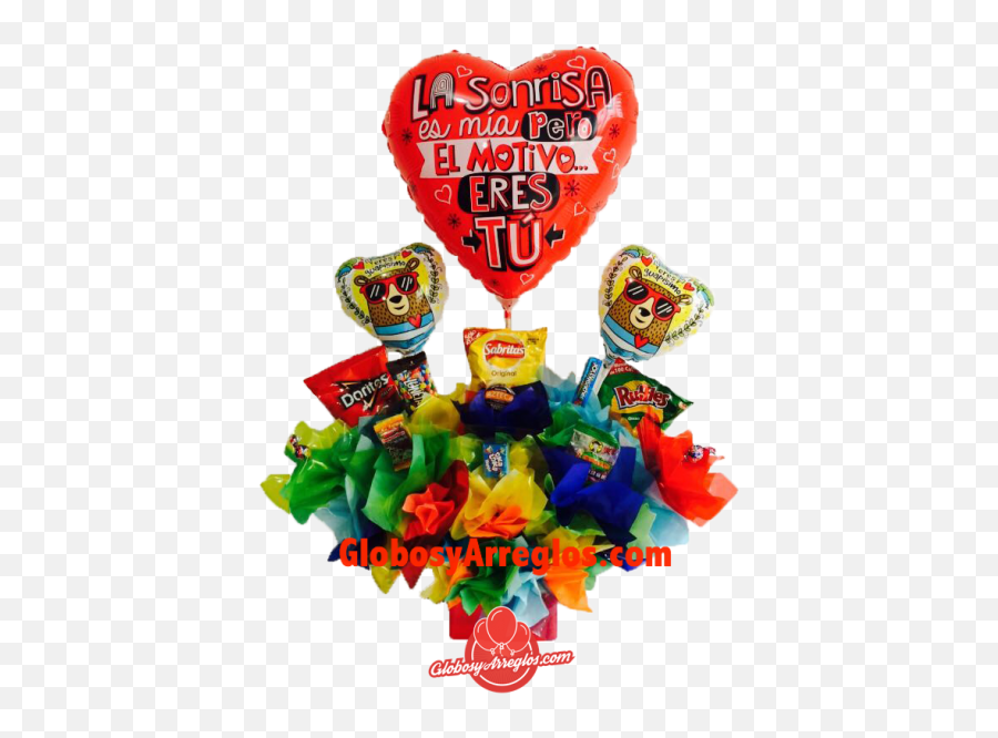 Arreglo Globos Rojo San Valentin 90cms Alto - Day Emoji,Emoticon De Changuito