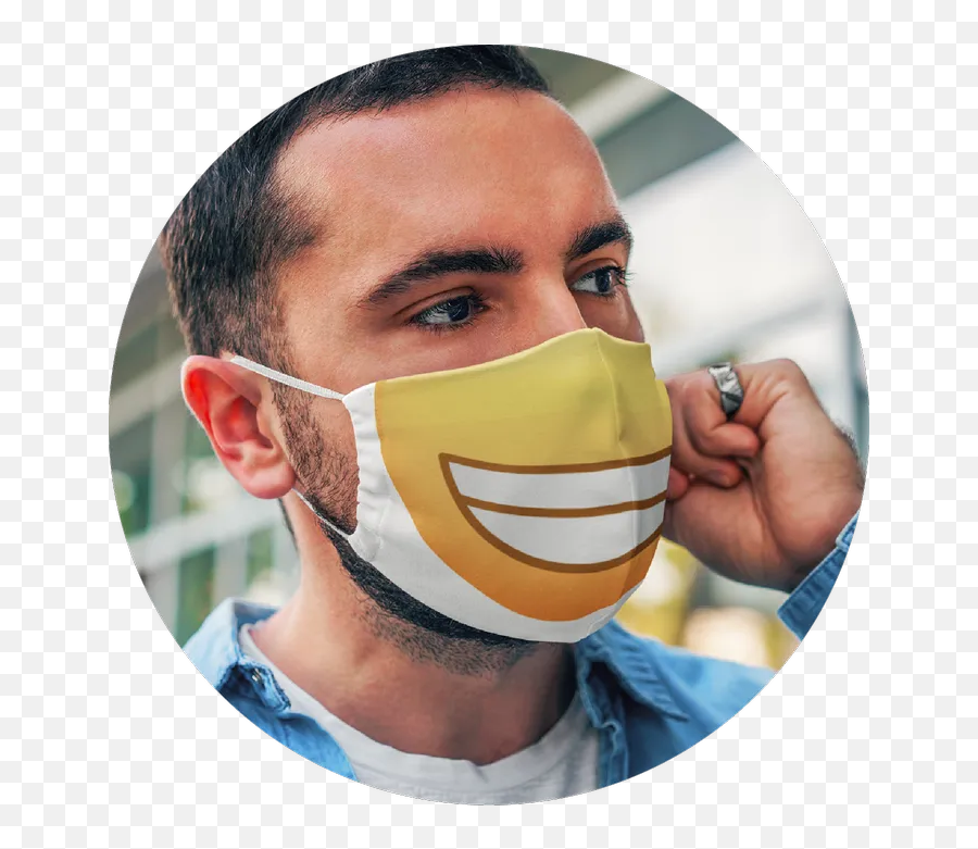 Custom Face Mask Printing From - Face Mask Emotional Design Emoji,Mask Emoji