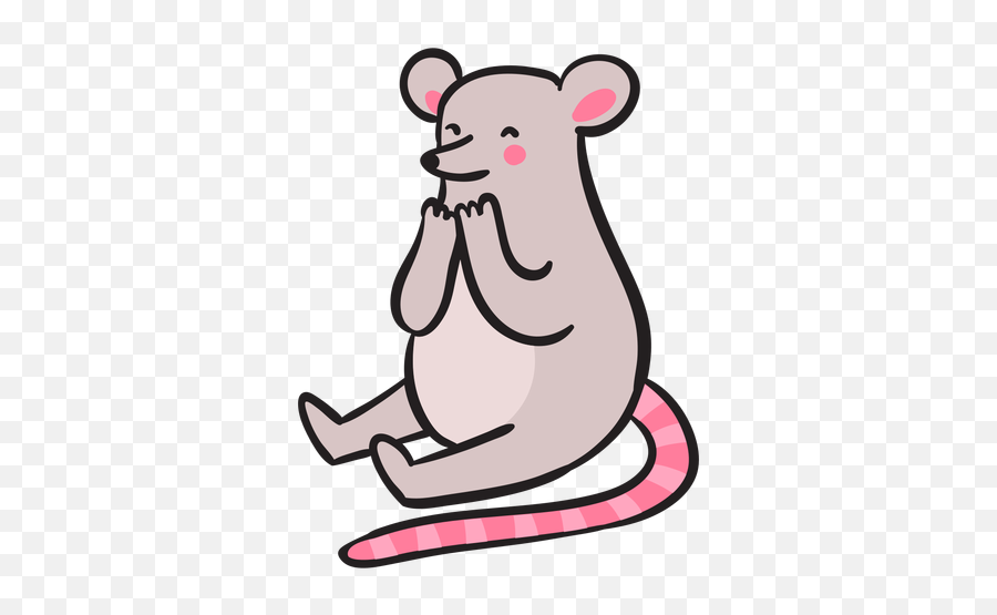 Surprised Graphics To Download - Dibujo Raton Emoji,Mouse Kawaii Emoticon