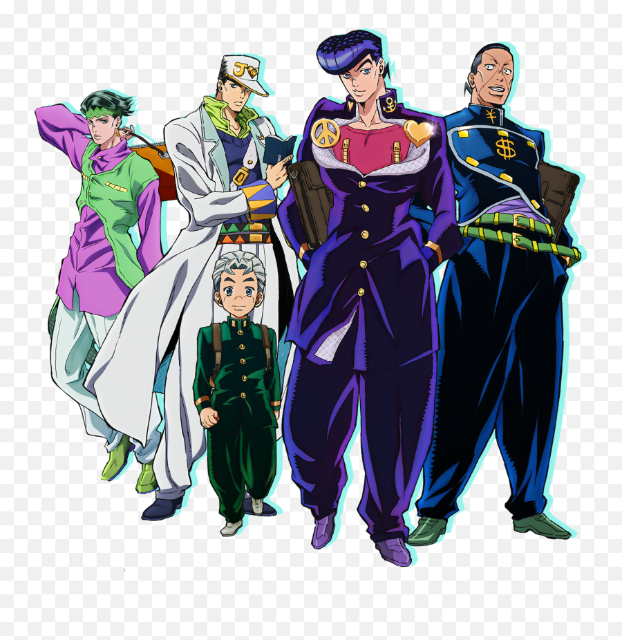 Jojos Bizarre Adventure - Jojo Part 4 Characters Emoji,Lisa Lisa & Cult Jam Lost In Emotion