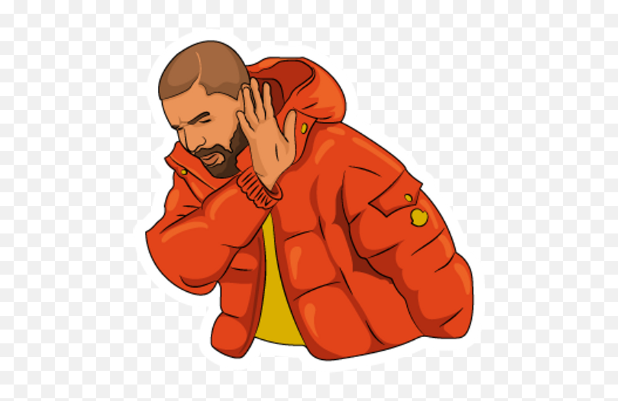 Drake Hotline Bling No Meme - Drake Hotline Bling Vector Emoji,Side Eyeing Chloe Emoticon