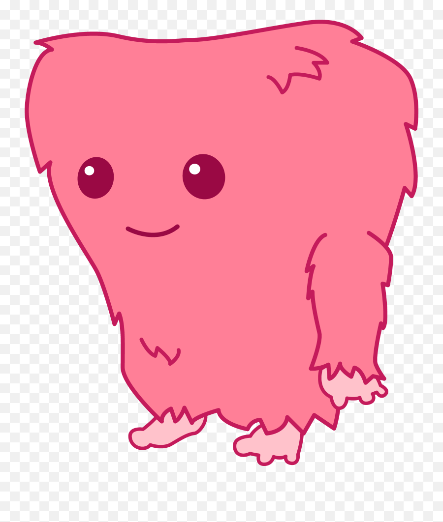 Free Hamster Clipart - Pink Cute Cartoon Monster Emoji,Fuzzy Emoji Piggy Bank