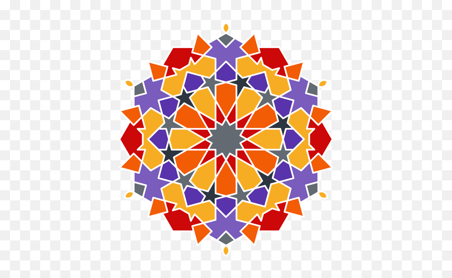 Colorful Arabic Mandala Transparent Png U0026 Svg Vector - Mandala Arabic Emoji,Muslim Emoticon\ Vector
