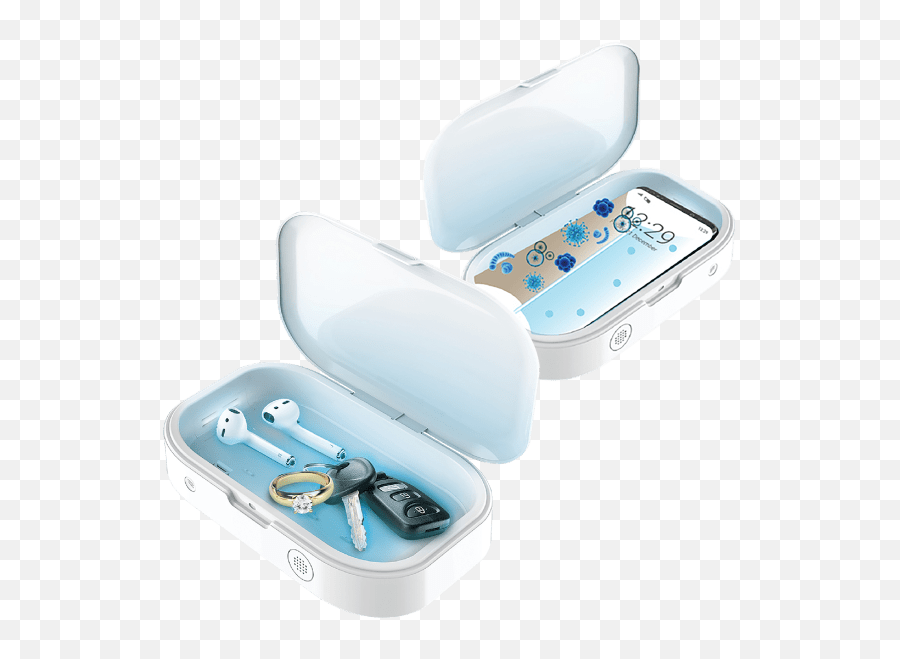 2 - Pack Phone U0026 Accessory Uv Light Sanitizer Boxes Uv Sanitizer Box Emoji,Trillian Emoticons Too Small