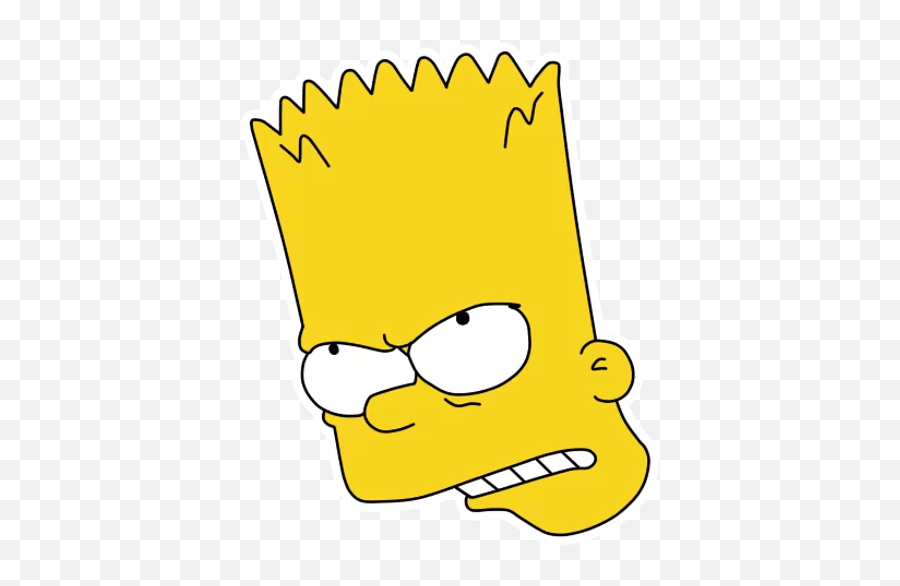 Bart Simpson Angry Emoji,Simpsons Emojis.