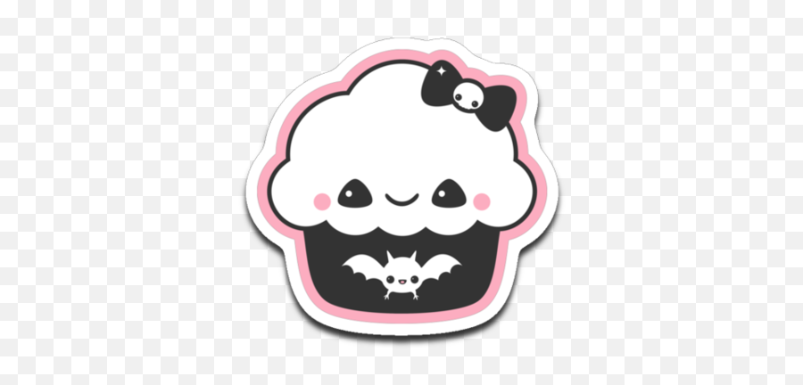 Kawaii Stickers U2013 Sugarhai - Cute Cupcake Emoji,Kawaii Buff Cat Emoticon
