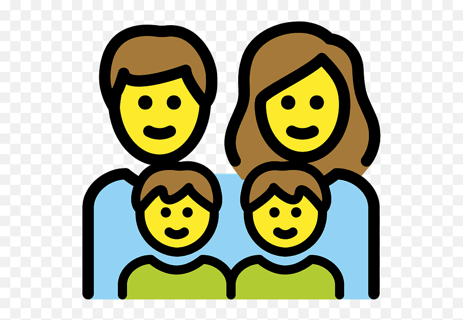 Family Man Woman Boy Emoji Clipart Free Download - Hombre Mujer Emojis De La Familia Con Niños,Boy Emoji Png