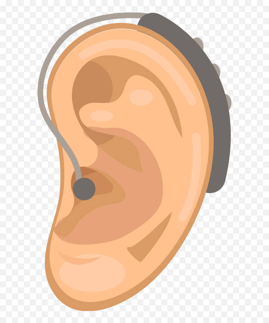 Ear Clipart - Hearing Aid Cartoon Emoji,Free Emoticon Clip Art With Piercing