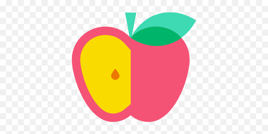 Apple Icon In Color Glass Style - Fresh Emoji,Apple Astrology Emojis