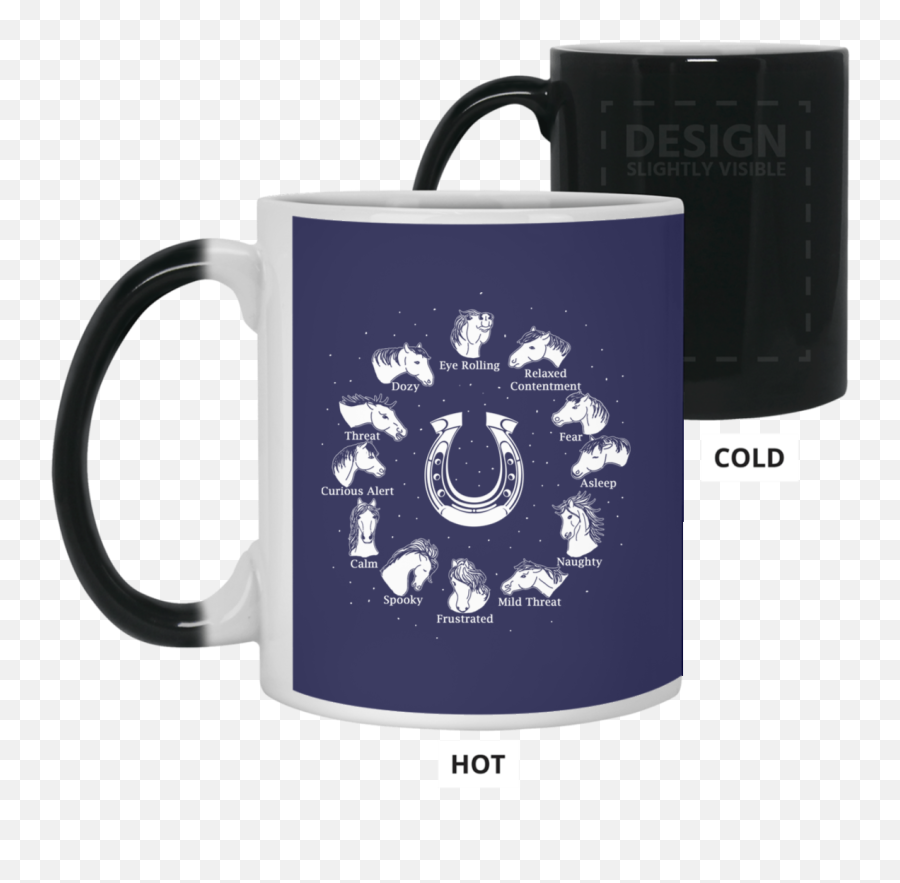 Emotions And Feelings Of The Horse Daily Mug - Gift For Crush Emoji,Curious Emotions