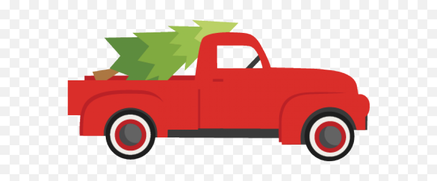 Clip Art Car Christmas Graphics Pickup Truck Christmas Day - Transparent Red Truck Clipart Emoji,Pickup Truck Emoji