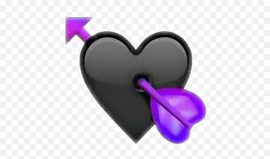 Corazon Negro Emoji Png,Emojis Corazon Roto