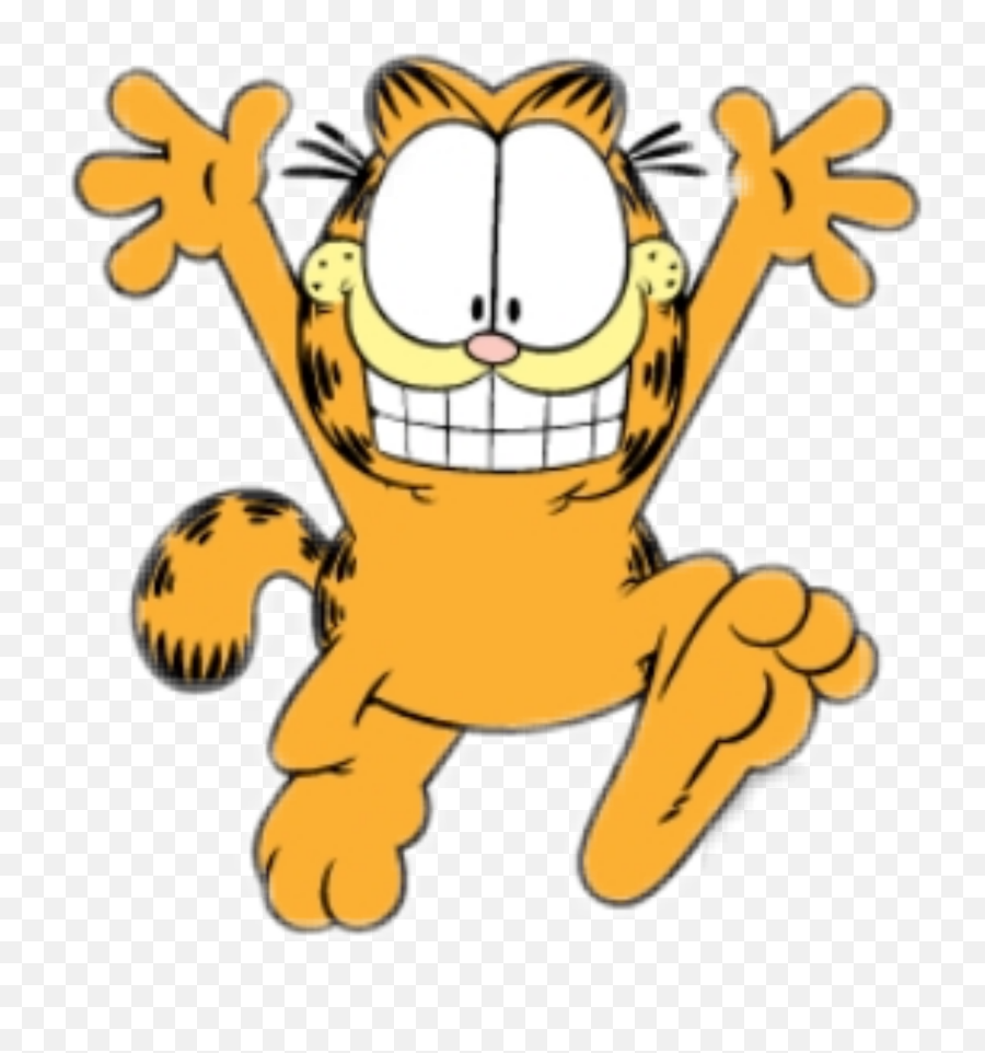 Cartoon Stickers Picsart - Garfield Face Clipart Full Cartoon Garfield Face Hd Emoji,Dirty Emoji Stickers