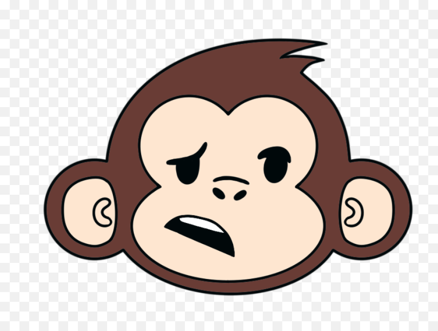 Monkey Face Software Llc Png Monkey Cartoon Software - Moo Cool Monkey Face Cartoon Emoji,3 Monkey Emojis