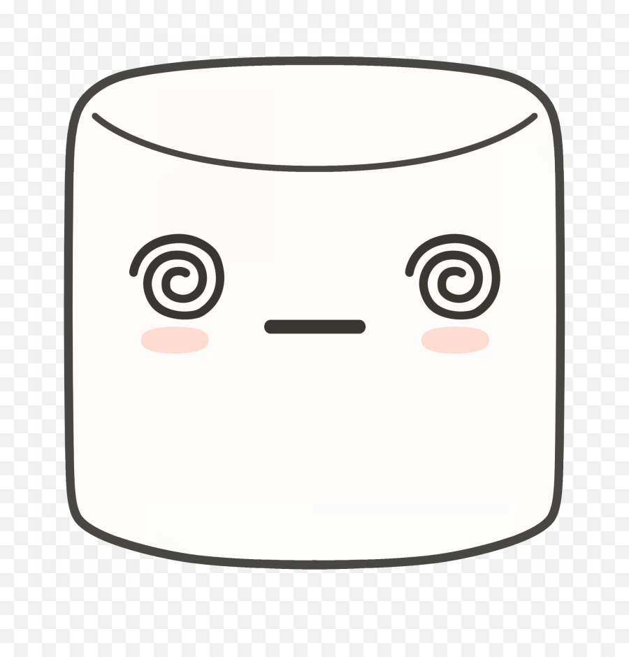 Dizzy Marshmallow Clipart - Dot Emoji,Marshmallow Emoji